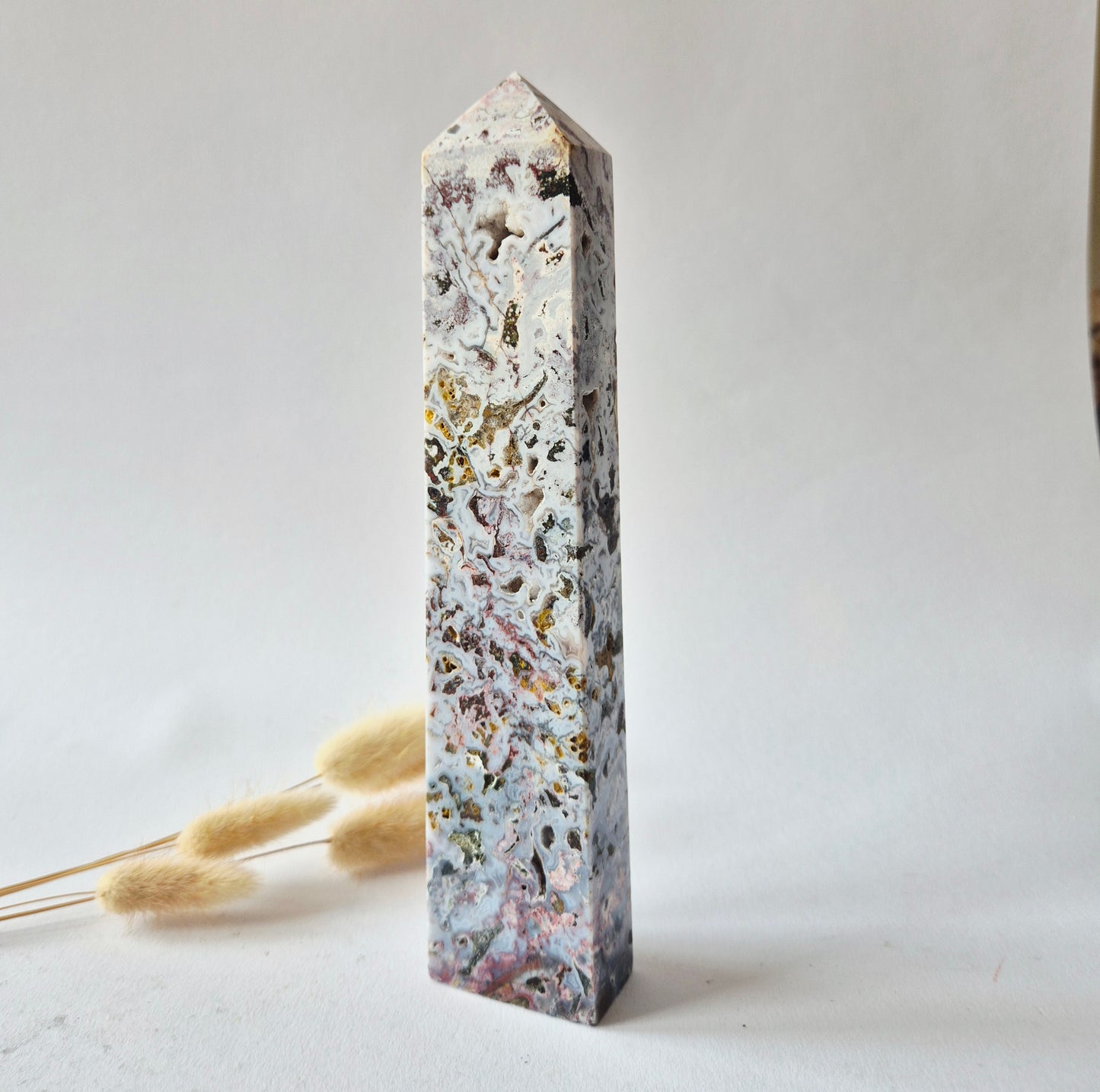 Flashy Labradorite Gemstone Tower - 8-10 cm High