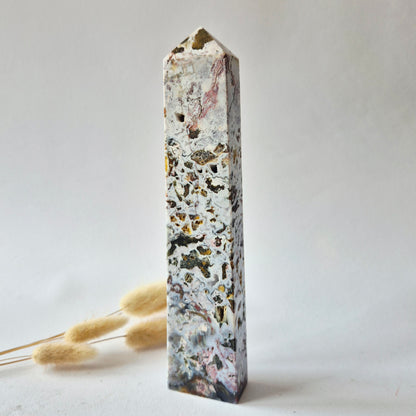 Flashy Labradorite Gemstone Tower - 8-10 cm High