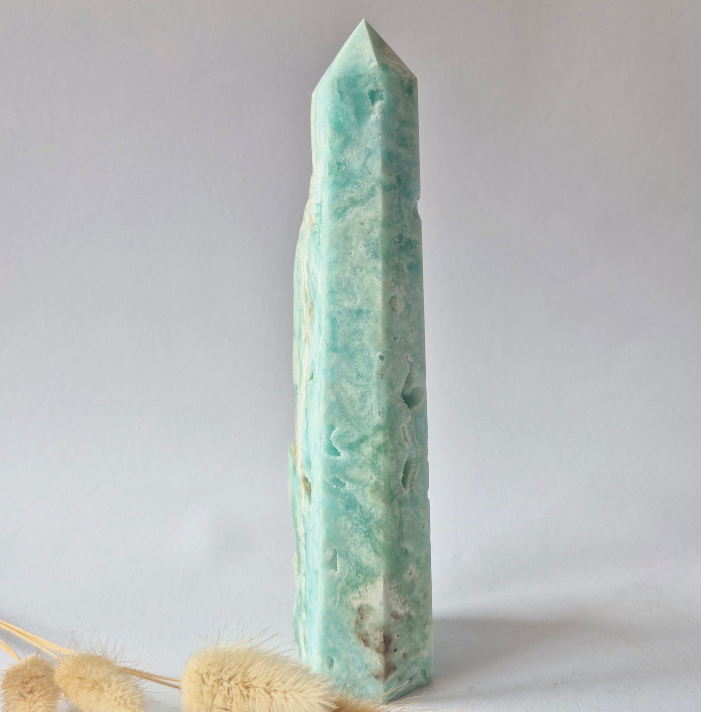 Grote Druzy Hemimorphite XL Toren 715g  – Uniek Edelsteen natuurkunstwerk