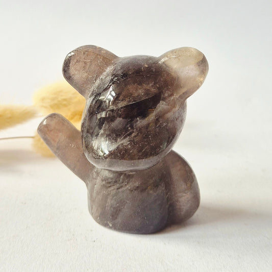 Edelstein-Tigerauge-Zepter auf Ständer 15cm