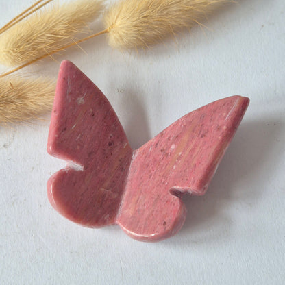 Edelsteen Vlinder  6x5 cm – Rhodoniet