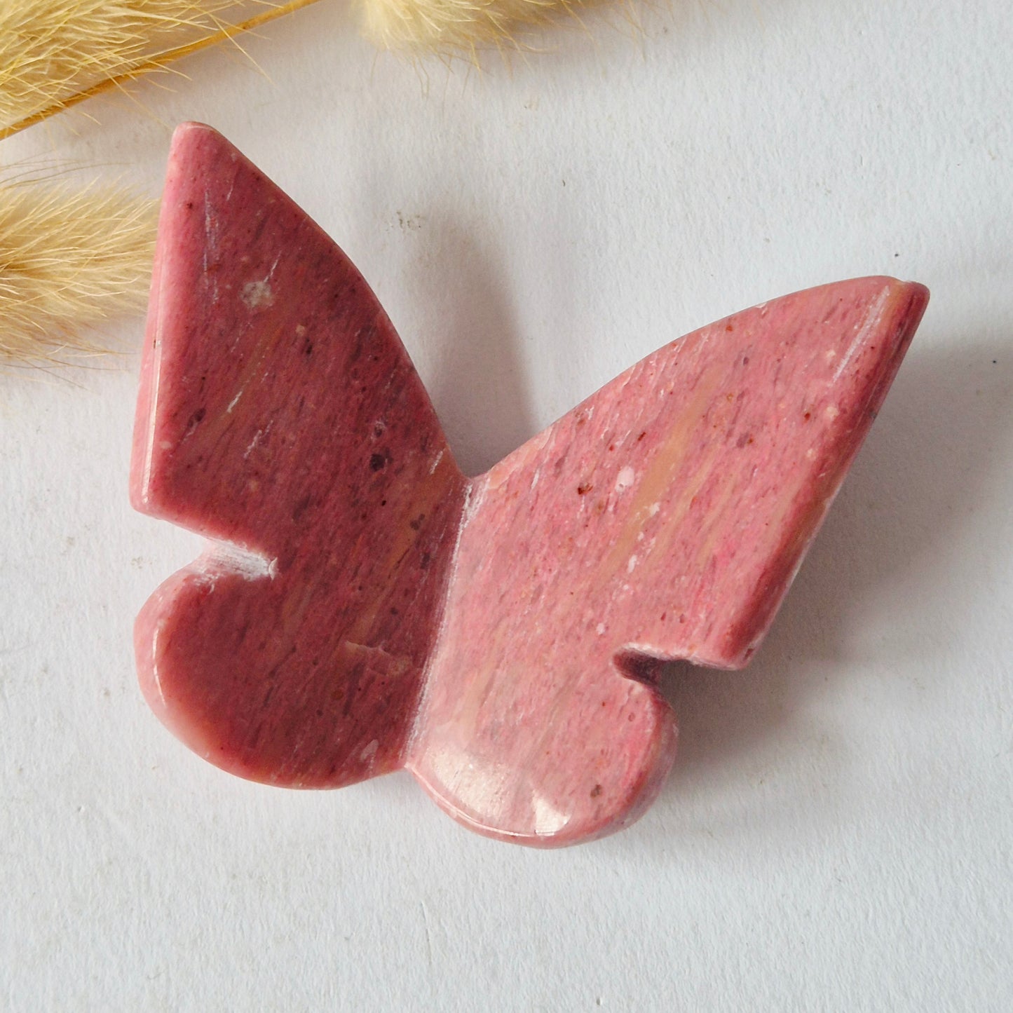 Edelsteen Vlinder  6x5 cm – Rhodoniet