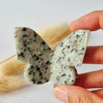 Edelstein Schmetterling 6x5 cm – Roter Netzstein