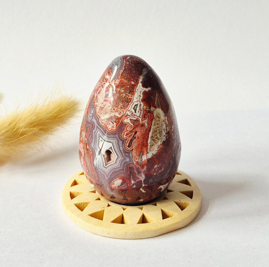 Kristall-Edelsteinkugel, weiße Drusen-Achatkugel aus Mexiko, 50 mm