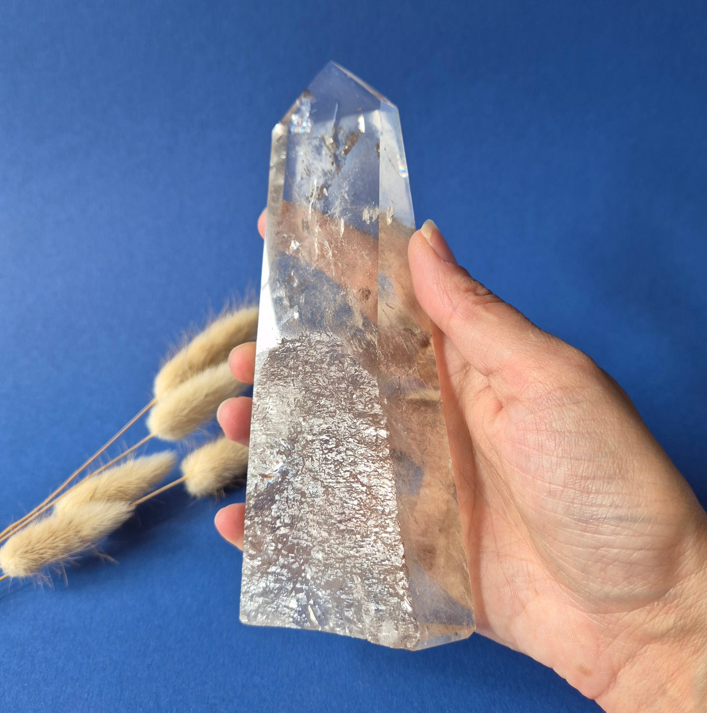 Lemurian Quartz Toren 388g – Natuurlijk Lemurian Bergkristal