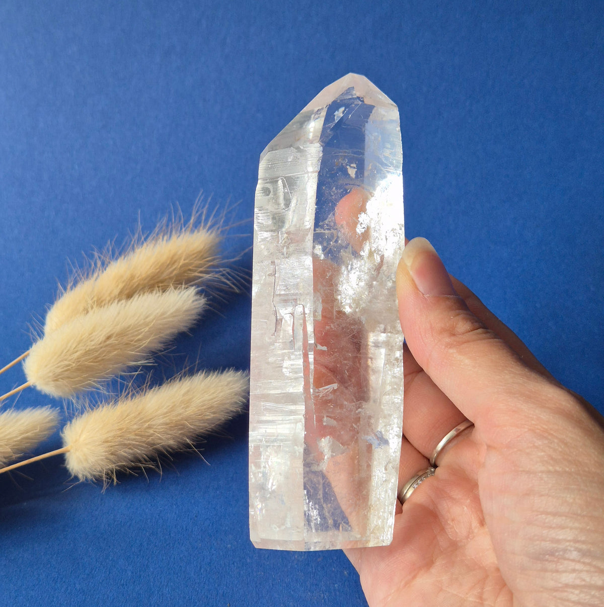 Premium Lemurian Bergkristal Punt – Brazilië – 194 gram