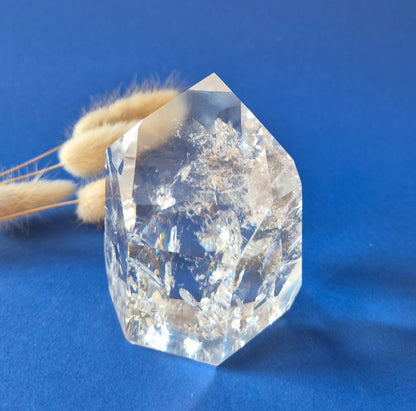 Premium Bergkristal Punt met Regenboog 364g – Clear Quartz Brazilië