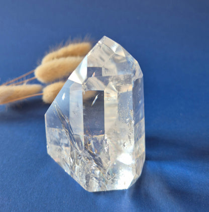 Premium Bergkristal Punt met Regenboog 342g – Clear Quartz Brazilië