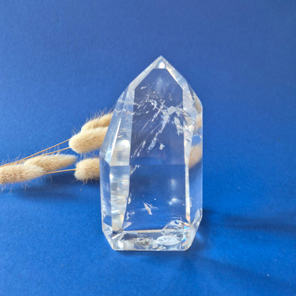 Premium Bergkristal Punt met Regenboog 500g – Clear Quartz Brazilië