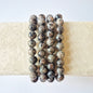 Gemstone bracelet with 8mm beads - Red Tiger Eye