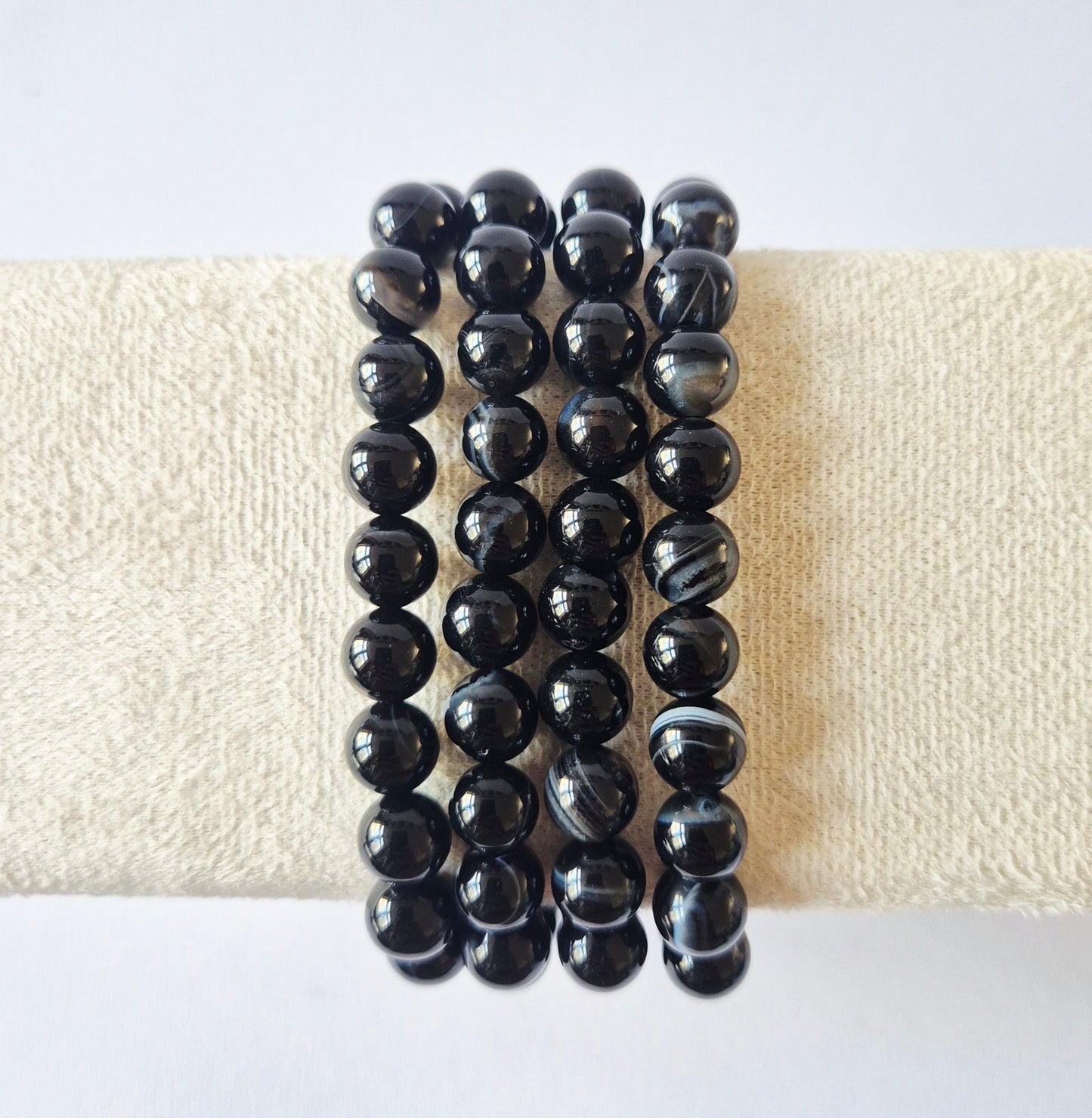 Gemstone bracelet with 8mm beads - Red Tiger Eye