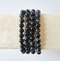 Gemstone bracelet with 8mm beads - Red Tiger Eye