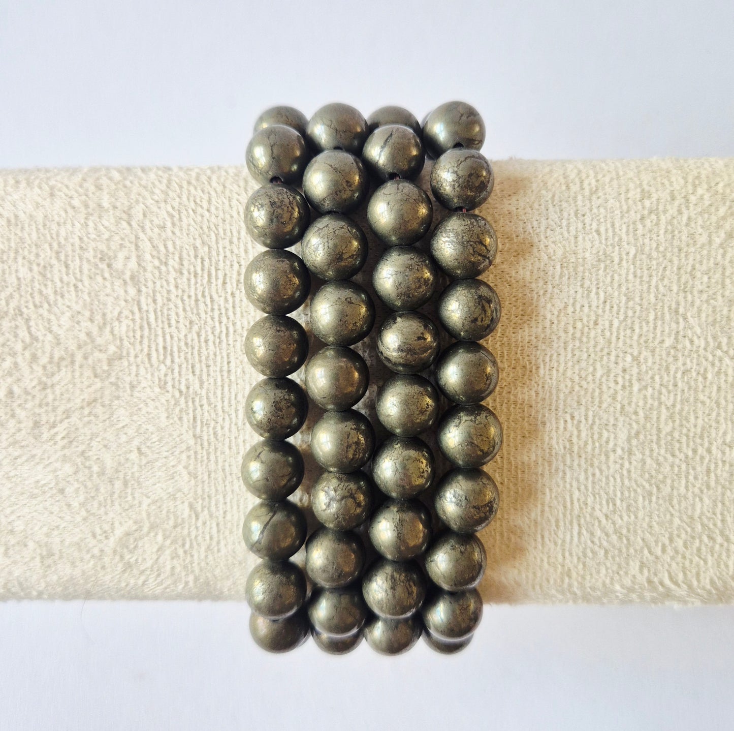 Gemstone bracelet with 8mm beads - Red Tiger Eye