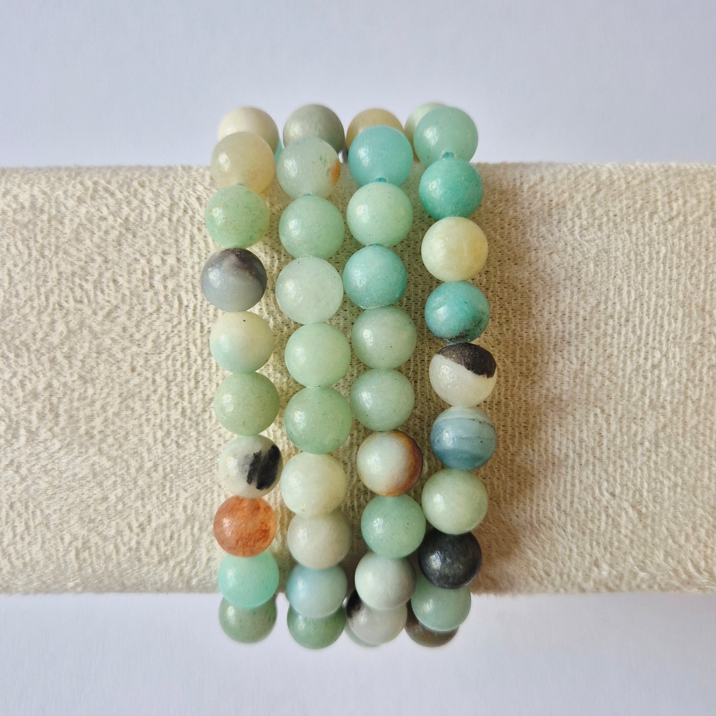 Gemstone bracelet with 8mm beads - Red Tiger Eye