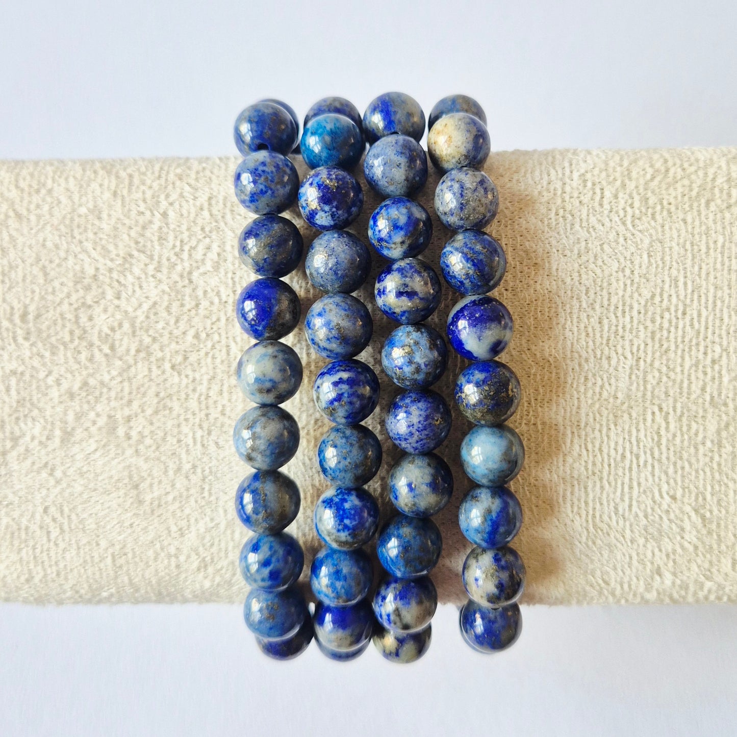 Gemstone bracelet with 8mm beads - Red Tiger Eye