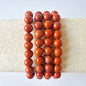 Gemstone bracelet with 8mm beads - Red Tiger Eye