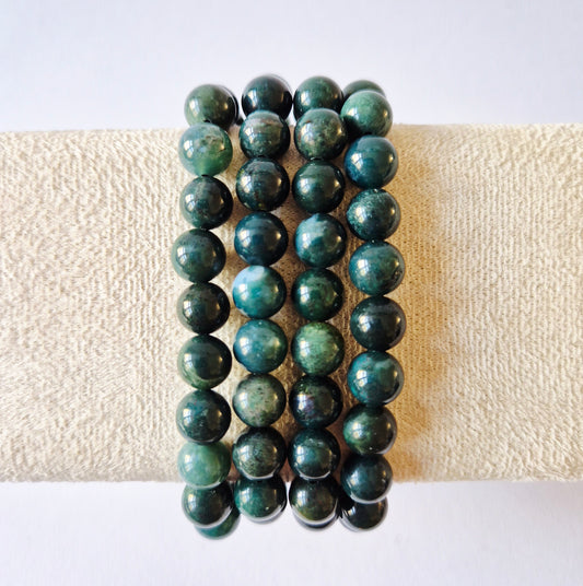 Edelsteinarmband mit 8mm runden Perlen - Indischer Achat