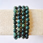 Gemstone bracelet with 8mm beads - Red Tiger Eye