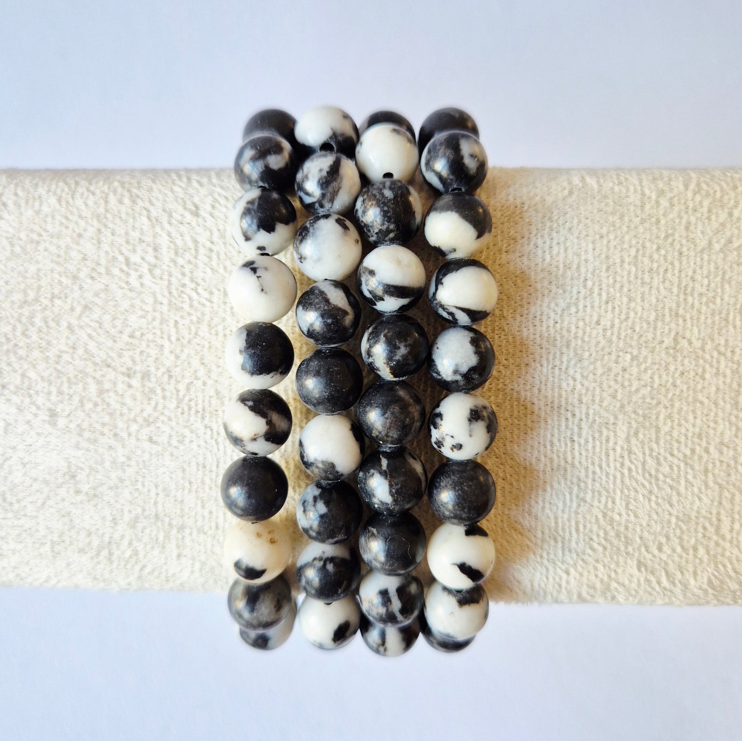 Gemstone bracelet with 8mm beads - Red Tiger Eye