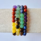 Gemstone bracelet with 8mm beads - Red Tiger Eye