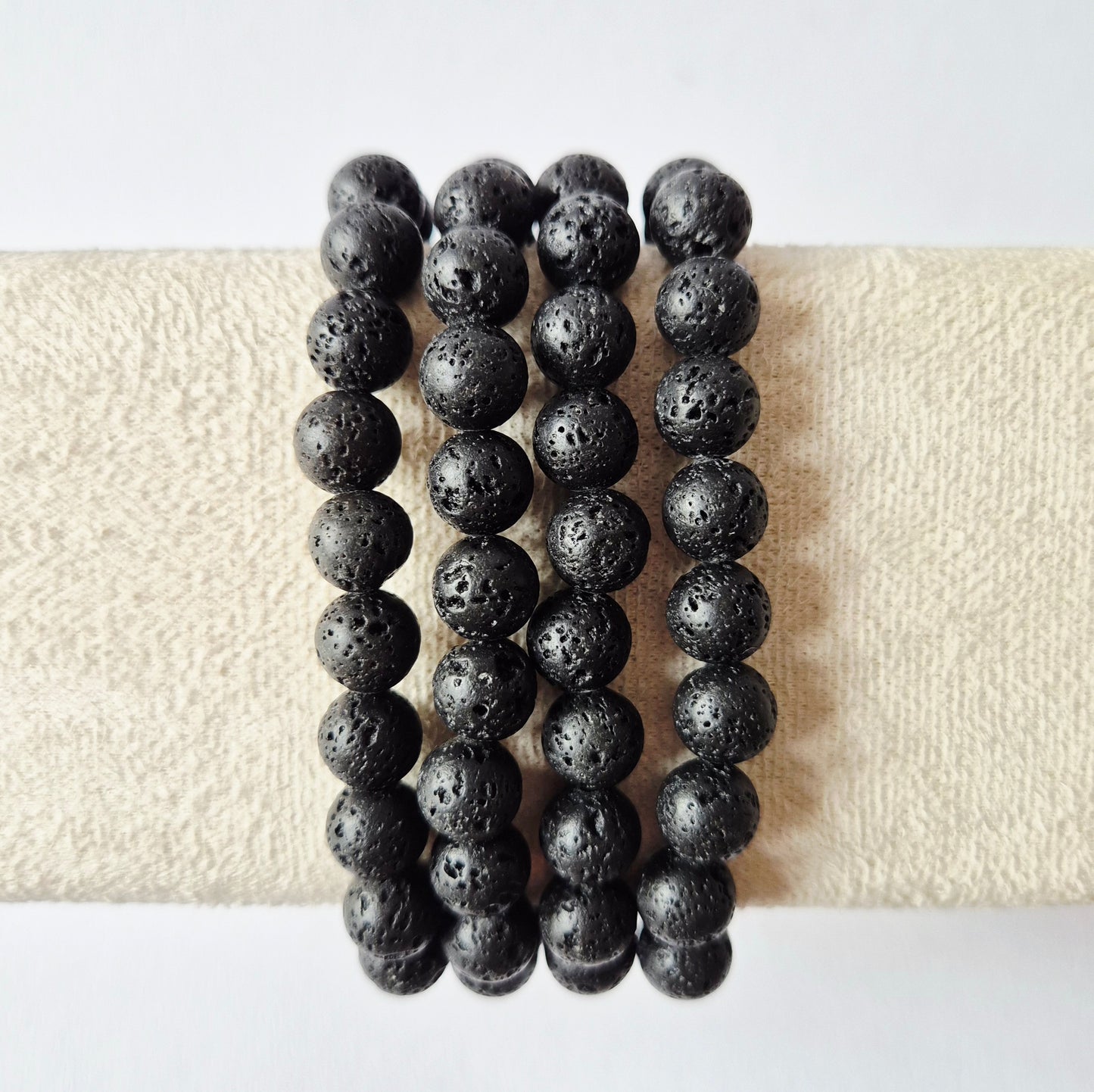 Gemstone bracelet with 8mm beads - Red Tiger Eye