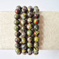 Gemstone bracelet with 8mm beads - Red Tiger Eye