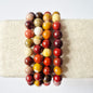 Gemstone bracelet with 8mm beads - Red Tiger Eye