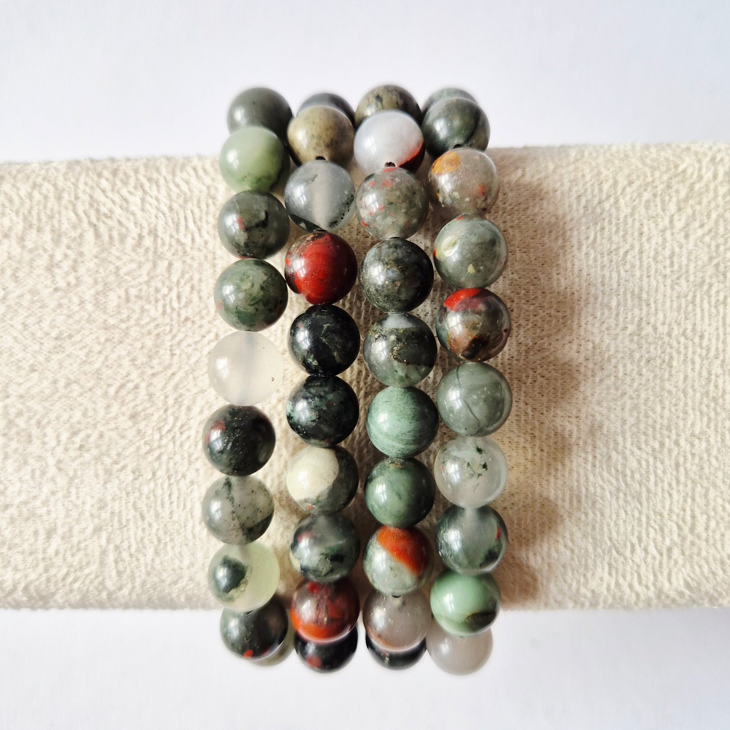 Gemstone bracelet with 8mm beads - Red Tiger Eye