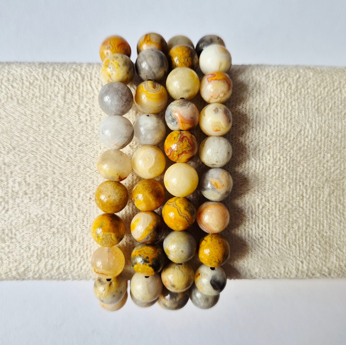 Gemstone bracelet with 8mm beads - Red Tiger Eye