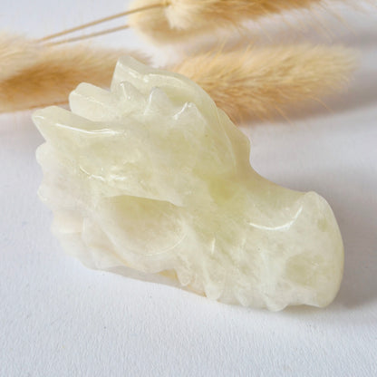 Citrien Stone Dragon Skull – 6 cm (Halloween collectie)