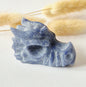 Blauwe Aventurijn Dragon Skull – 6 cm (Halloween collectie)