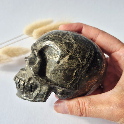 XXL Edelstein Druzy Totenkopf Fluorit Totenkopf - #4 1297 Gramm