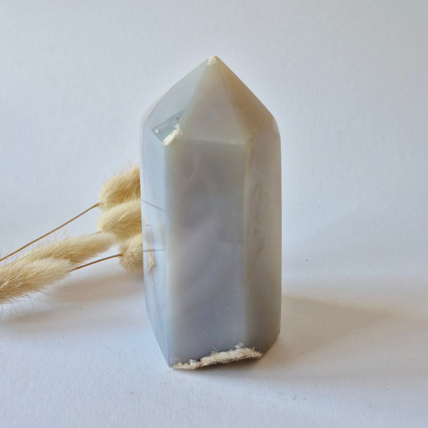 Druzy Agaat Toren uit Uruguay 388 gram | Natuurlijke Geode Edelsteen