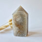 Druzy Agaat Toren uit Uruguay 447 gram | Natuurlijke Geode Edelsteen