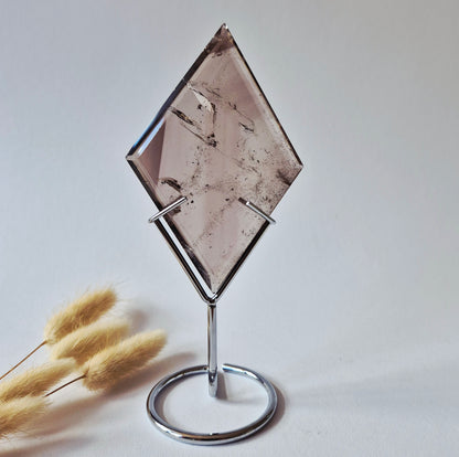Rookkwarts Diamant op Standaard – 129 gram
