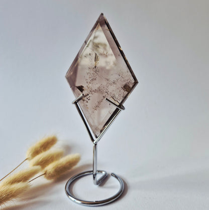 Rookkwarts Diamant op Standaard – 129 gram