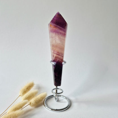 Candy Fluorite Zepter / Zauberstab - Fluorit - 12,5 cm 114 Gramm inkl. zufälligem Ständer (Kopie)