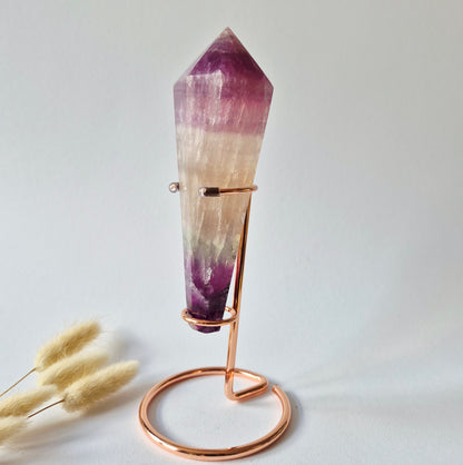 Candy Fluorite Scepter /  Wand - Fluoriet - 399 gram incl. willekeurige standaard