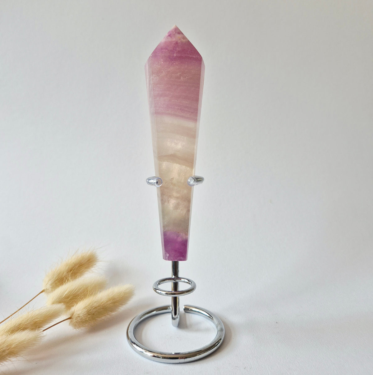 Candy Fluorite Scepter /  Wand - Fluoriet - 279 gram incl. willekeurige standaard