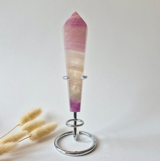 Candy Fluorite Scepter /  Wand - Fluoriet - 279 gram incl. willekeurige standaard