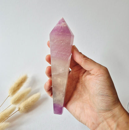 Candy Fluorite Scepter /  Wand - Fluoriet - 279 gram incl. willekeurige standaard