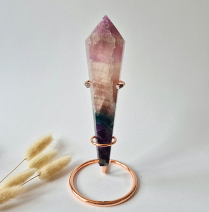 Candy Fluorite Scepter /  Wand - Fluoriet - 392 gram incl. willekeurige standaard