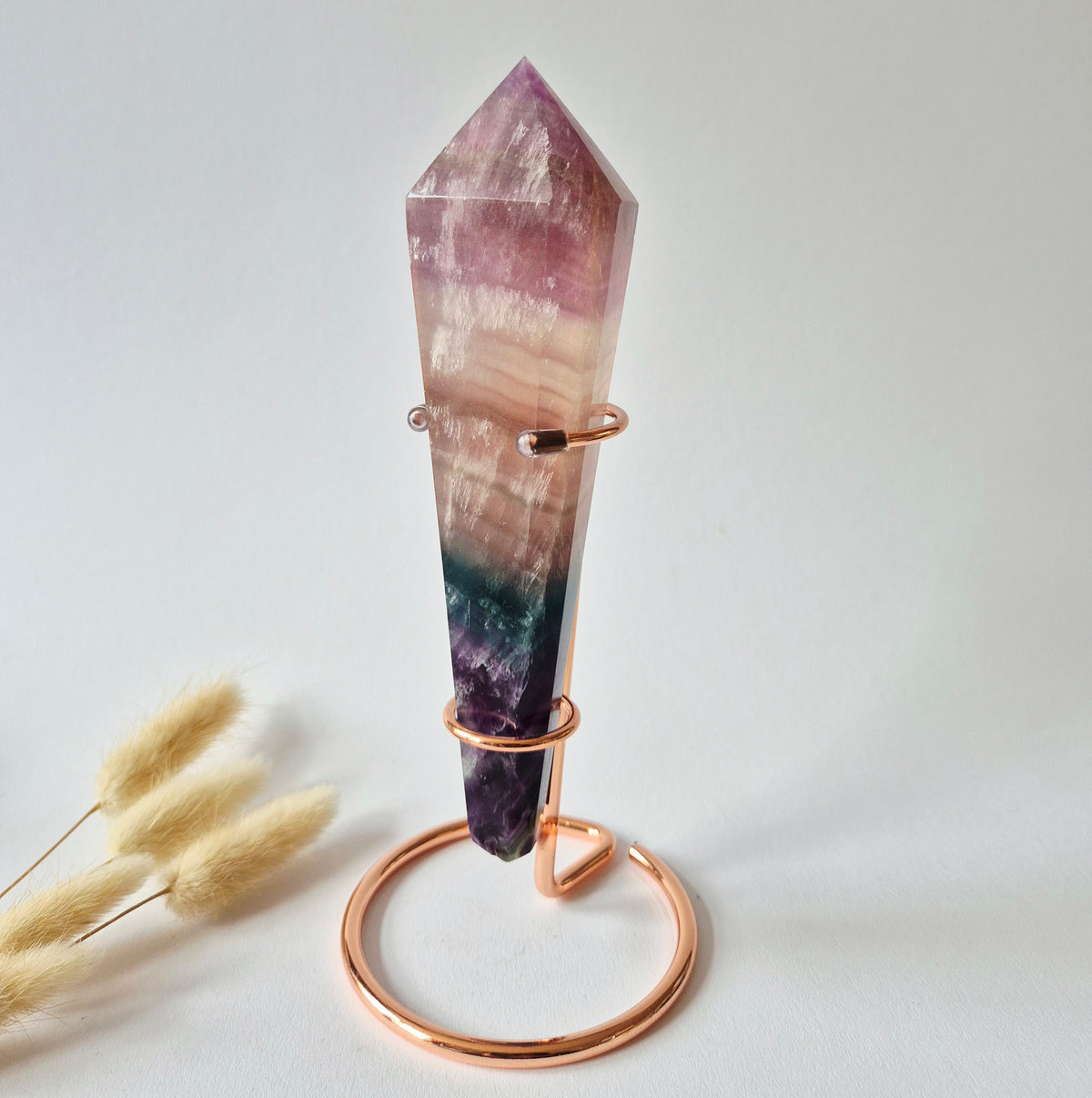 Candy Fluorite Scepter /  Wand - Fluoriet - 392 gram incl. willekeurige standaard