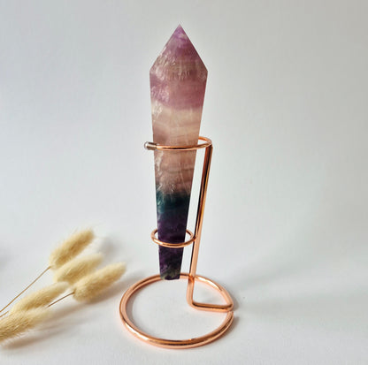 Candy Fluorite Scepter /  Wand - Fluoriet - 392 gram incl. willekeurige standaard