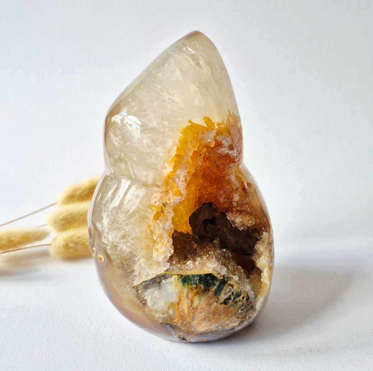 Druzy Agaat uit Uruguay – 955gram | Natuurlijke Geode Edelsteen