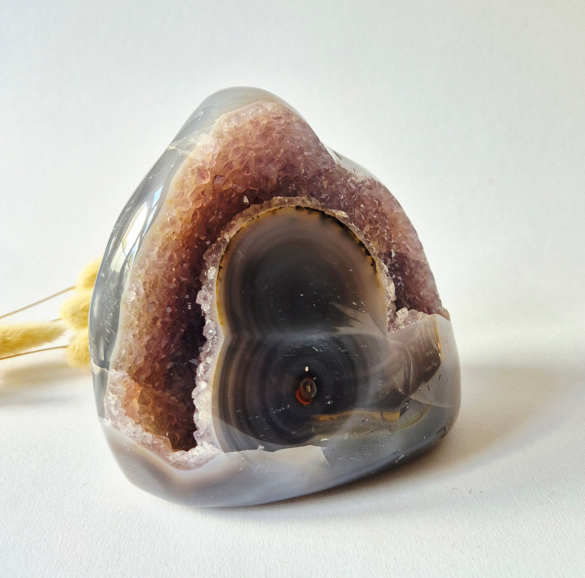 Druzy Agaat uit Uruguay – 1258gram | Natuurlijke Geode Edelsteen
