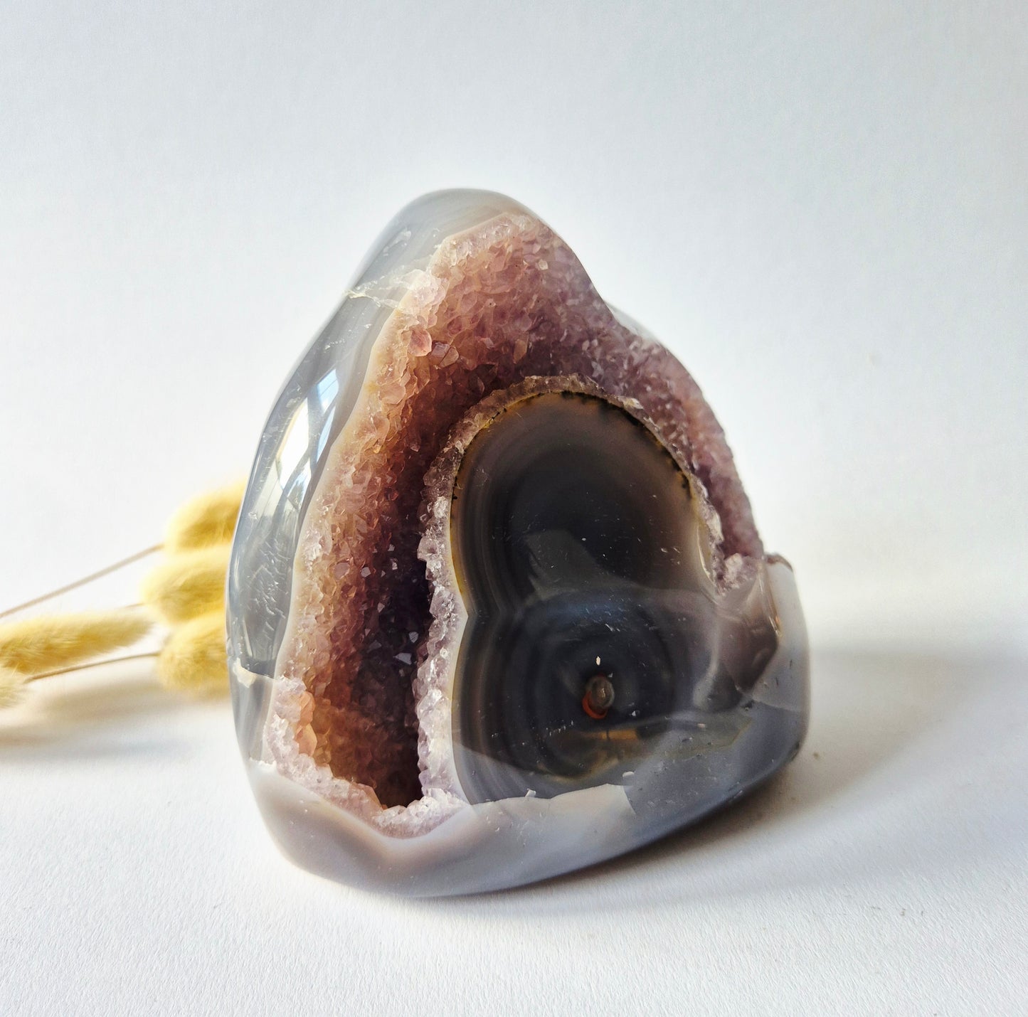 Druzy Agaat uit Uruguay – 1258gram | Natuurlijke Geode Edelsteen