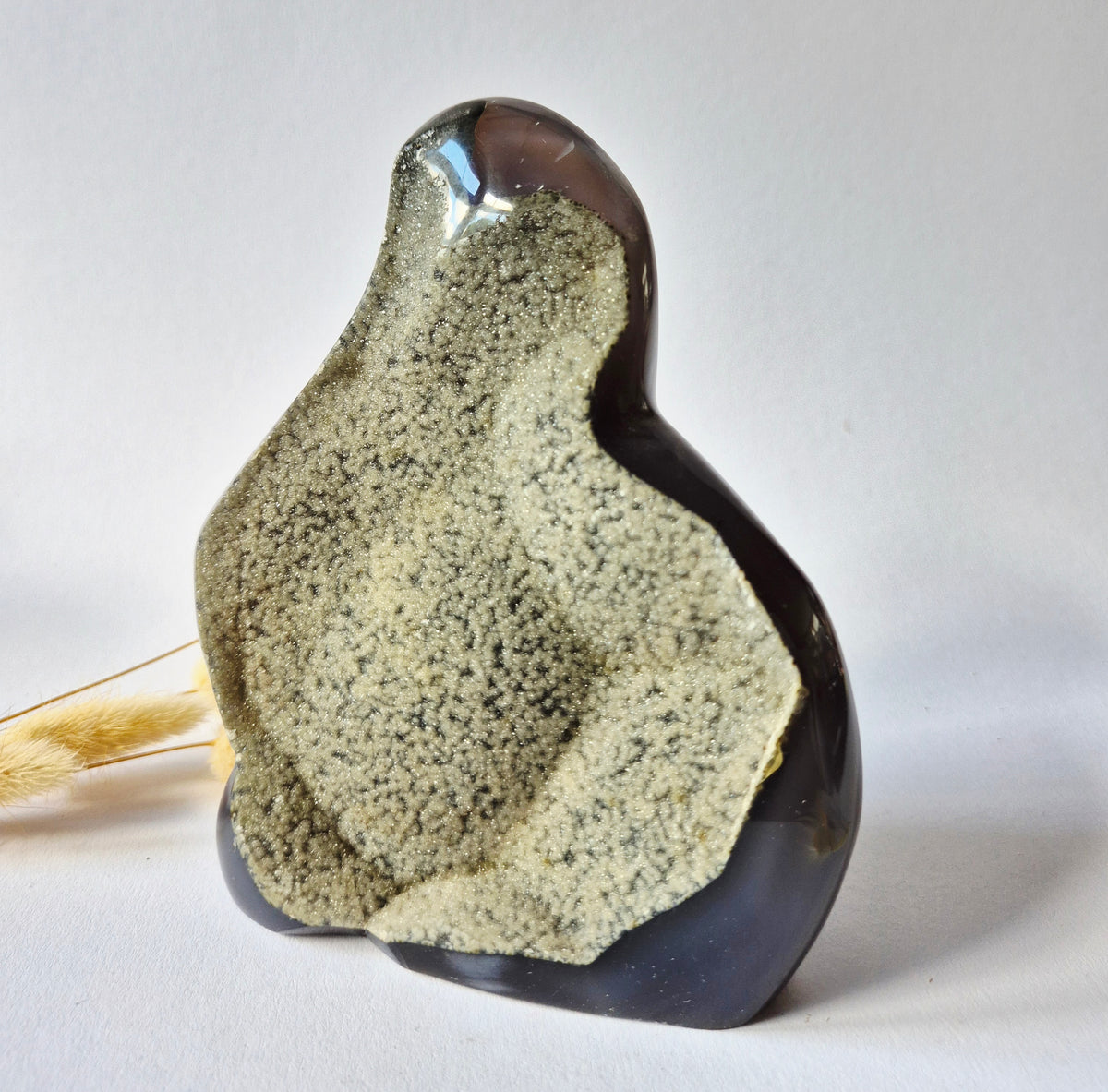 Druzy Agaat uit Uruguay – 943gram | Natuurlijke Geode Edelsteen