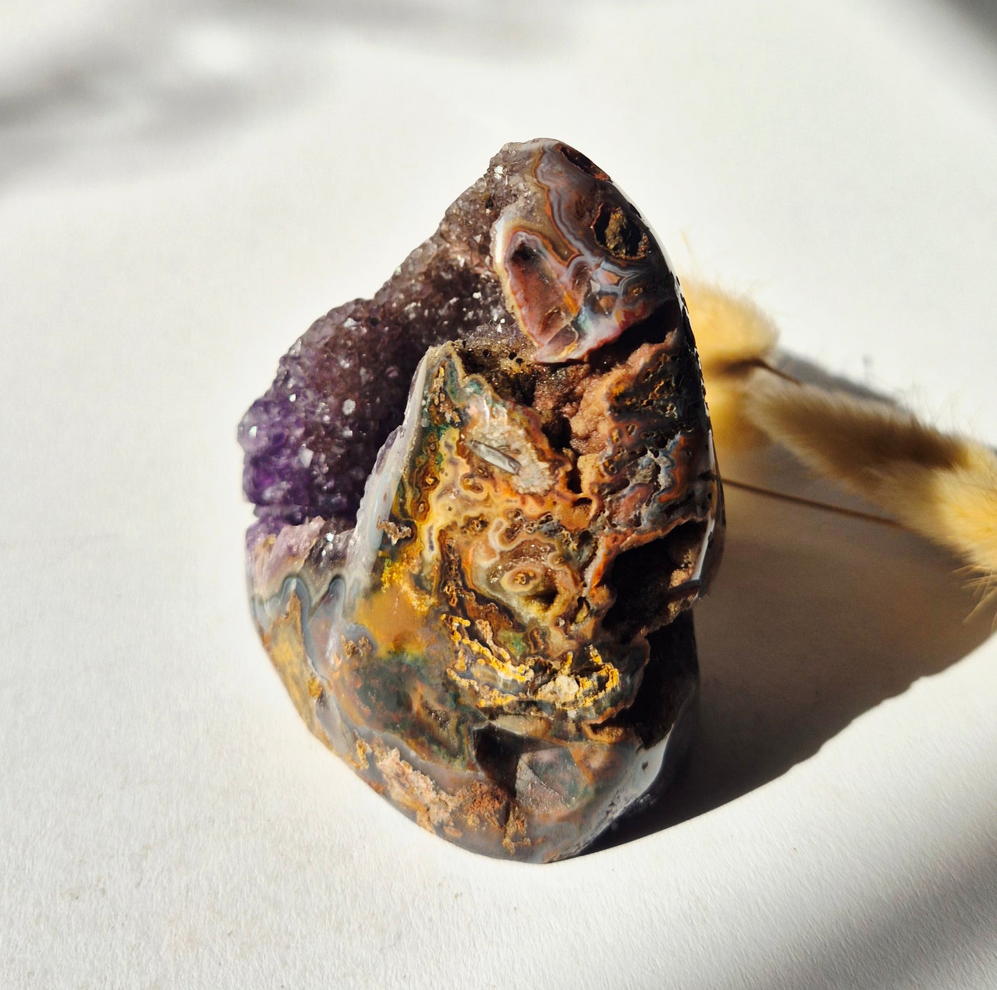 XL Gemstone Raw Amethyst Cathedral Cluster – #13 1542 grams