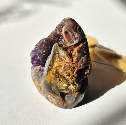XL Gemstone Raw Amethyst Cathedral Cluster – #13 1542 grams